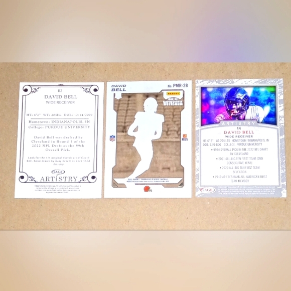 David Bell Rookie Cards 2022 Panini Chronicles + Sage Collectibles Artistry - Picture 2 of 2